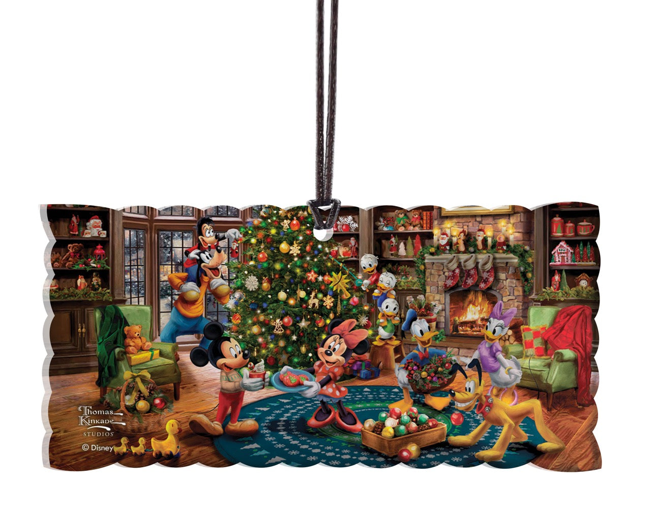 Disney (Mickey and Minnie Trimming the Tree) Hanging Acrylic Print ACPCERT835